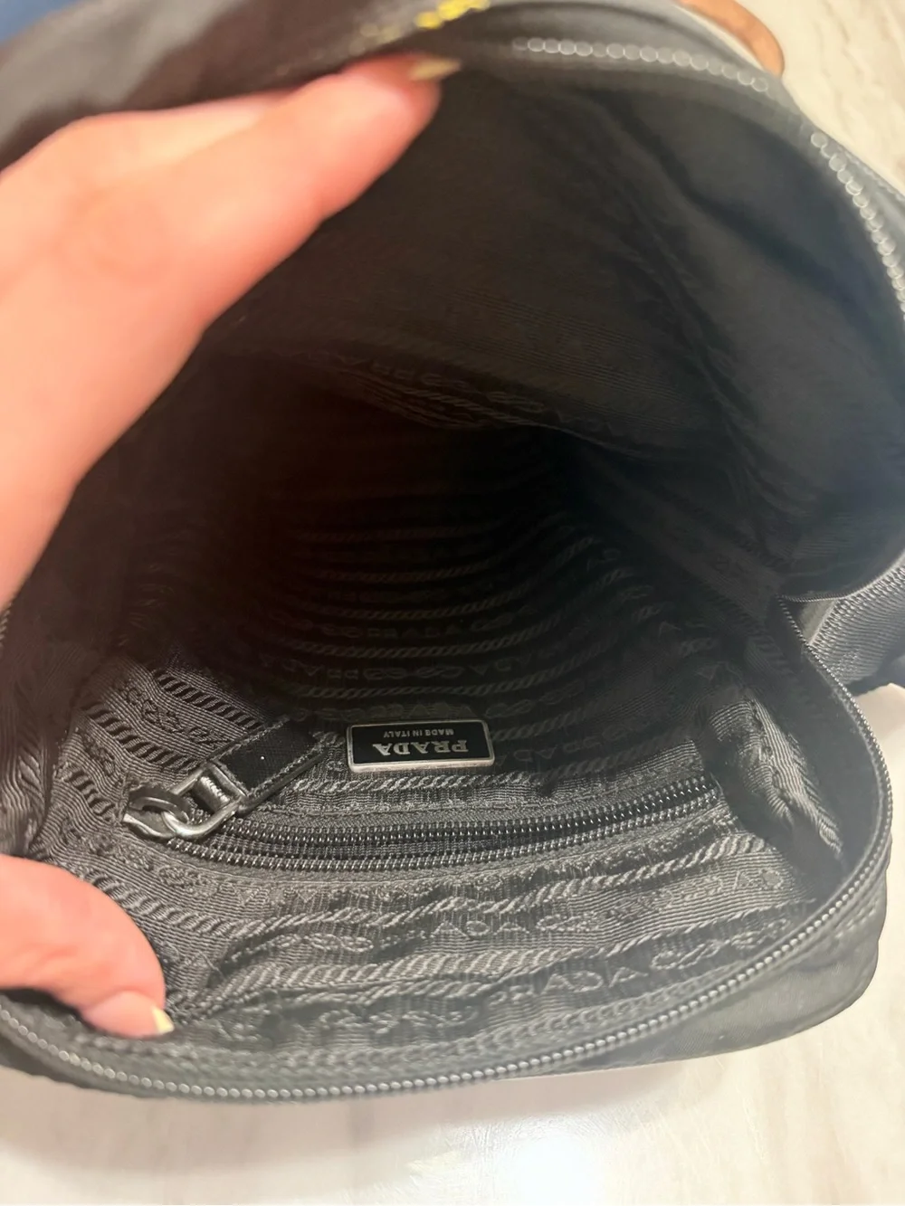 Prada Black Nylon Crossbody Messenger Bag